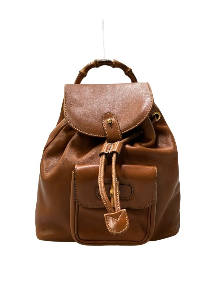 Gucci Backpack Bamboo Brown